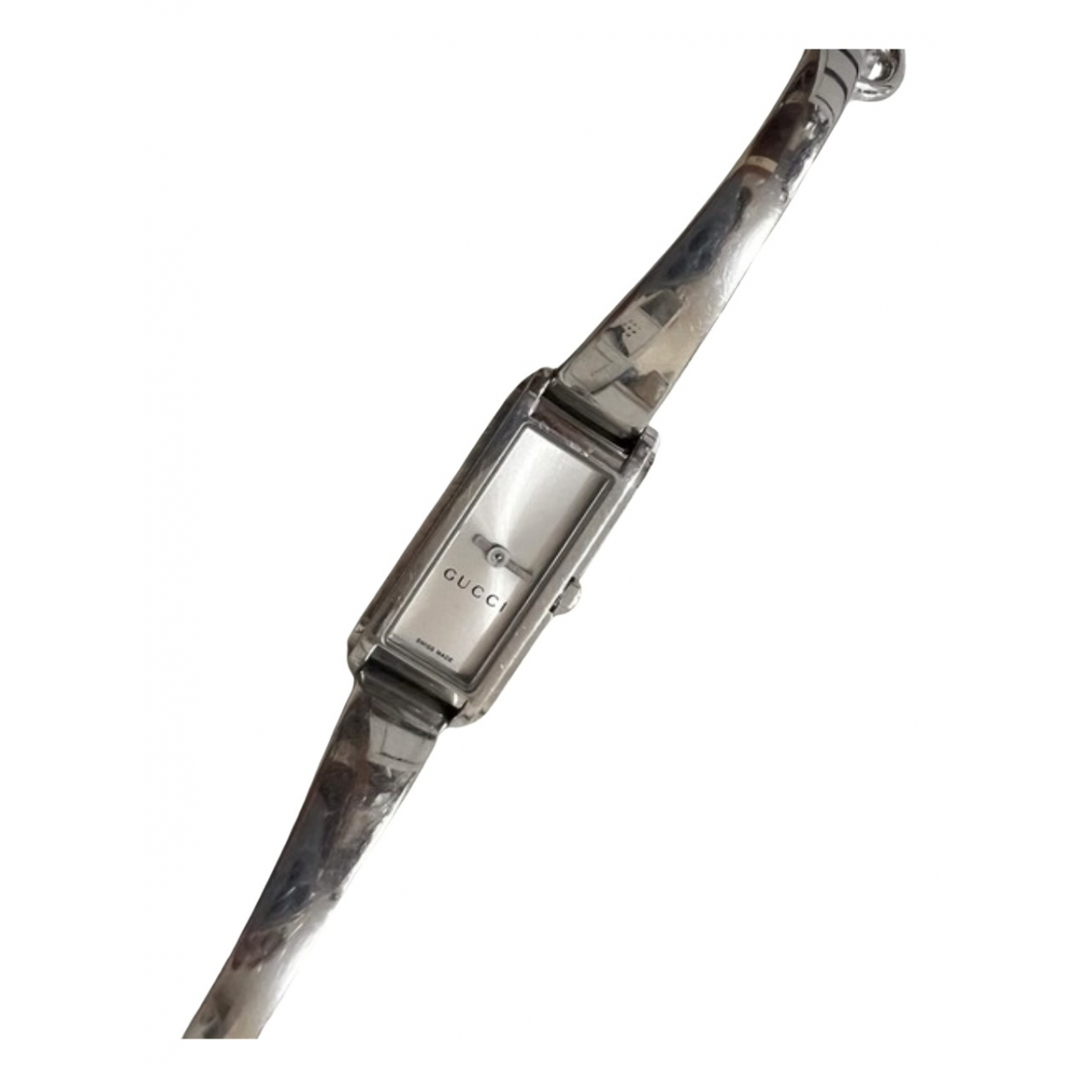 Horsebit silver watch Gucci Silver in 
